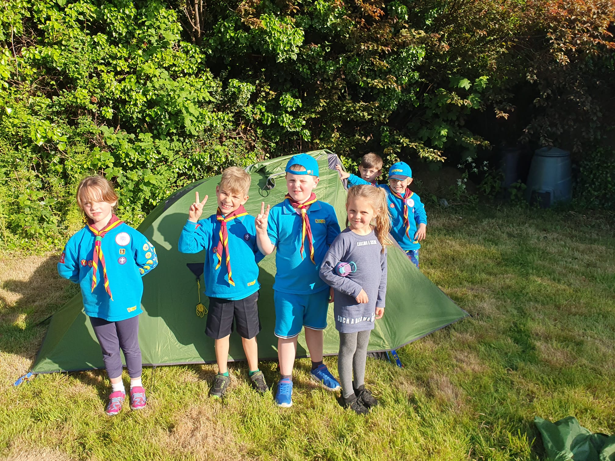 In tents Friday
